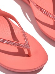 FitFlop Pink Qushion Sparkle Flip Flop - Image 2 of 4