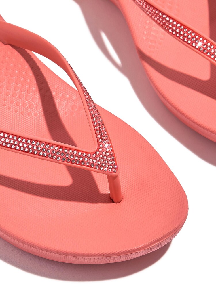 FitFlop Pink Qushion Sparkle Flip Flop - Image 4 of 4