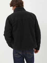 FatFace Black Canvas Jacket - Image 3 of 6