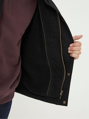 FatFace Black Canvas Jacket - Image 5 of 6