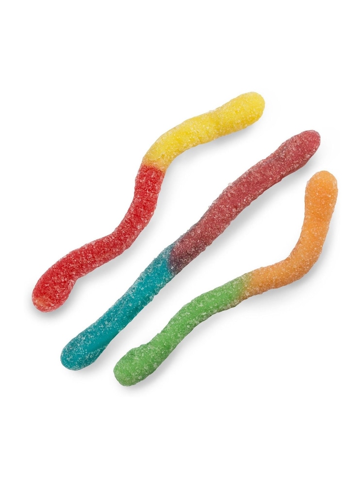 Treat Kitchen Sugared Neon Gummy Worms sweets 1 Kilo Bag - Image 2 of 3 Treat Kitchen Sugared Neon Gummy Worms sweets 1 Kilo Bag - Image 2 of 3