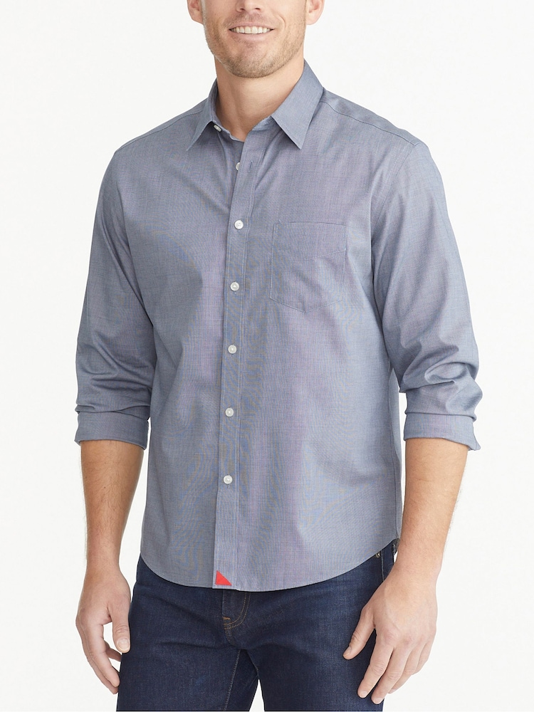 Синий выключен - UNTUCKit Slim Fit 100% Cotton Wrinkle Free Pio Cesare Shirt - Изображение 1 из 4