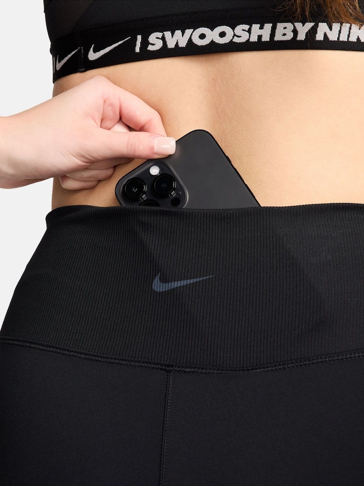 Nike Black One High Waisted 5 Cycling Shorts - Image 8 of 8
