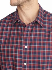 UNTUCKit Blue Dark Wrinkle-Free Slim Fit Cheny 100% Cotton Shirt - Image 3 of 5