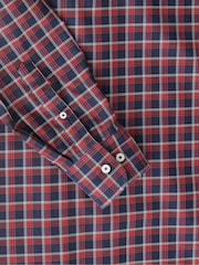 UNTUCKit Blue Dark Wrinkle-Free Slim Fit Cheny 100% Cotton Shirt - Image 4 of 5
