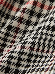 Neutral Check Ponte Zip Detail Leggings - Image 6 of 6