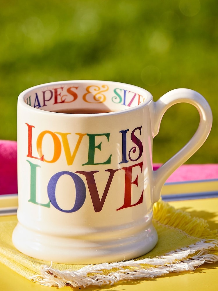 Emma Bridgewater Cream Rainbow Toast Love is Love Mug - Image 1 of 5