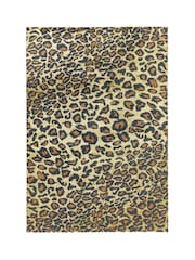 Asiatic Rugs Yellow Quantam Leopard Rug - Image 1 of 5