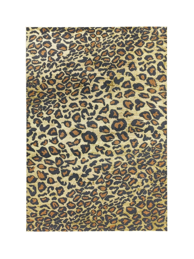 Asiatic Rugs Yellow Quantam Leopard Rug - Image 1 of 5 Asiatic Rugs Yellow Quantam Leopard Rug - Image 1 of 5