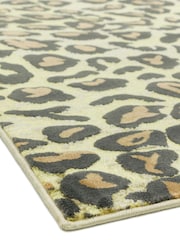 Asiatic Rugs Yellow Quantam Leopard Rug - Image 3 of 5