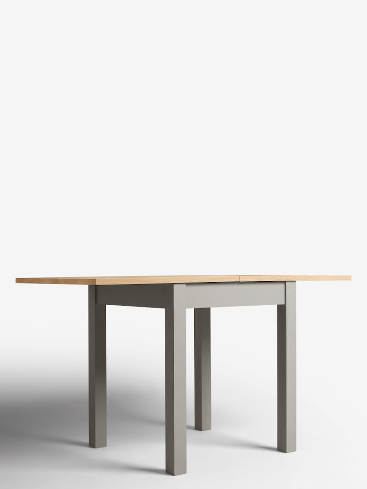 Dove Grey Oak Effect 4 to 6 Seater Foldable Extending Dining Table - Image 10 of 10