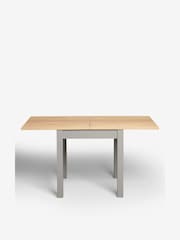 Dove Grey Oak Effect 4 to 6 Seater Foldable Extending Dining Table - Image 6 of 10