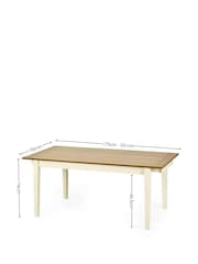 Julian Bowen Larissa Rectangular Extending Dining Table - Εικόνα 5 του 13
