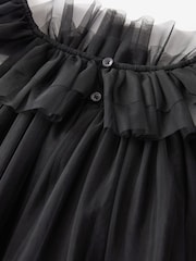 Black Mesh Party Dress (3-16yrs) - Image 5 of 8
