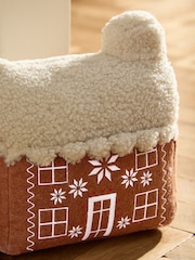 Brown Gingerbread House Christmas Doorstop - Image 2 of 5