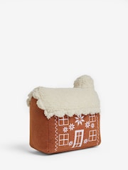 Brown Gingerbread House Christmas Doorstop - Image 3 of 5
