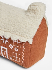 Brown Gingerbread House Christmas Doorstop - Image 5 of 5
