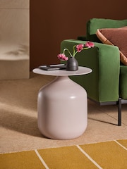 MADE.COM Nude White Zuri Side Table - Image 1 of 6