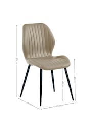 Julian Bowen White Marble Cream Luca 100cm Round Dining Set with 4 Morris Chairs - Image 5 of 10