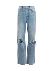 AllSaints Blue Wendel Destroy Jeans - Image 10 of 10