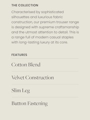 Teal Blue Premium Velvet Trousers - Image 3 of 9
