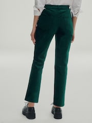 Teal Blue Premium Velvet Trousers - Image 4 of 9
