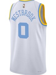 Nike White Los Angeles Lakers Classic Edition Swingman Jersey - Russell Westbrook Unisex - Image 3 of 3