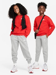 Темно-серый меланжевый - Флисовые спортивные брюки Nike Club - Image 1 of 10