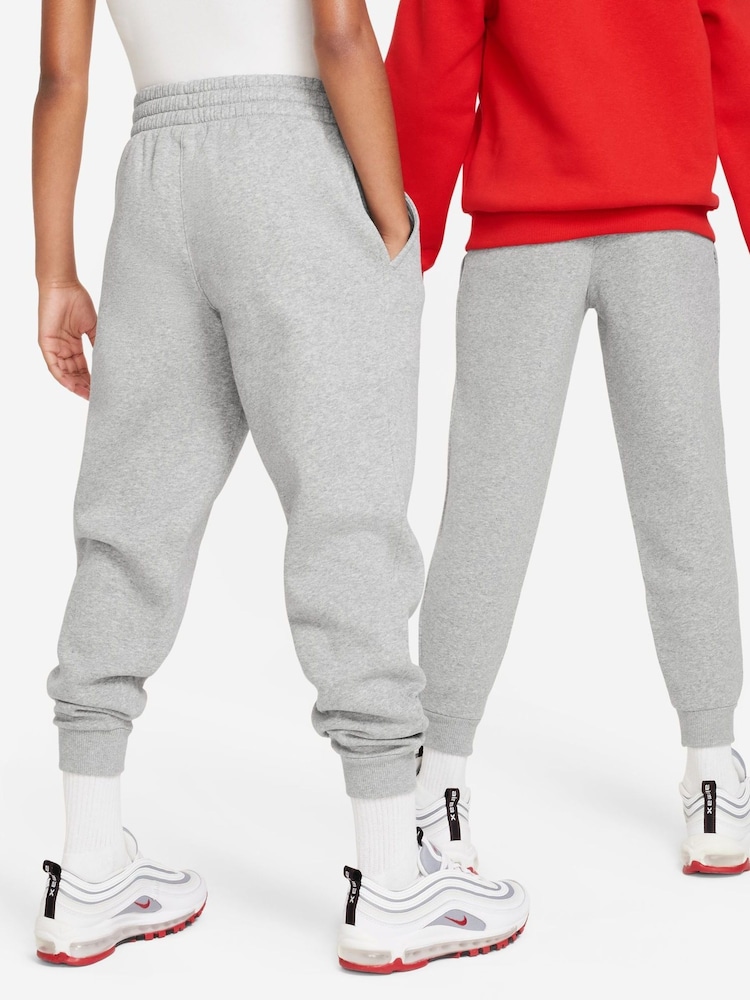 Темно-серый меланжевый - Флисовые спортивные брюки Nike Club - Image 10 of 10