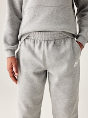 Темно-серый меланжевый - Флисовые спортивные брюки Nike Club - Image 5 of 10