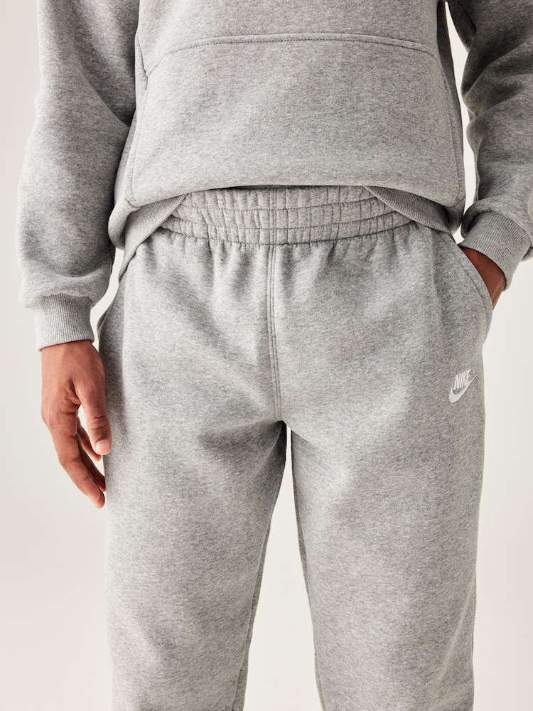 Nike Dark Grey Heather Club Fleece Joggers - Image 5 of 10