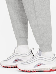 Темно-серый меланжевый - Флисовые спортивные брюки Nike Club - Image 8 of 10