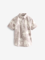 Pink 100% Cotton Floral Print Shirt (3-16yrs) - Image 1 of 3