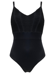 Pour Moi Black Tummy Control Swimsuit - Image 4 of 5