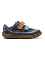 Clarks Blue Print Flash Truck Toddler Shoes - Image 1 of 6