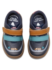 Clarks Blue Print Flash Truck Toddler Shoes - Image 6 of 6