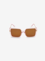 Light Pink Crystal Bling Square Sunglasses - Image 2 of 3