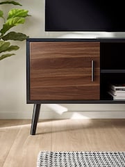 Julian Bowen Walnut Black Trent Large TV Stand Up to 55 - Image 3 of 9