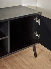 Julian Bowen Walnut Black Trent Large TV Stand Up to 55 - Image 5 of 9