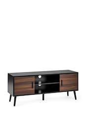 Julian Bowen Walnut Black Trent Large TV Stand Up to 55 - Image 7 of 9