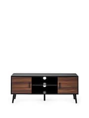 Julian Bowen Walnut Black Trent Large TV Stand Up to 55 - Image 8 of 9