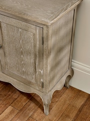 Julian Bowen Limed Oak Camille French Style 2 Door 3 Drawer Sideboard - Image 9 of 9