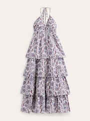 Boden Blue Ruched Bodice Rara Maxi Dress - Image 6 of 6