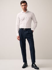 White Skinny Fit Easy Care Single Cuff Shirts 2 Pack - Image 5 of 10
