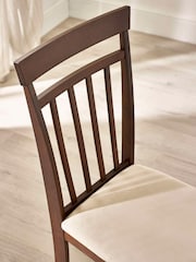 Julian Bowen Walnut Coast Round Extendable Dropleaf Dining Set with 4 Chairs - Image 8 of 9