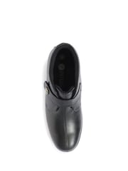 Pavers Black Wide Fit Leather Ladies Ankle Boots - Image 5 of 6