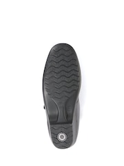 Pavers Black Wide Fit Leather Ladies Ankle Boots - Image 6 of 6