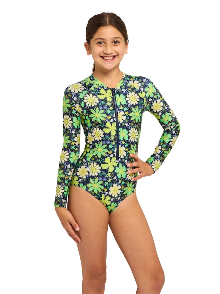Zoggs Blue Junior Paddle Swimsuit - Image 2 of 7 Zoggs Blue Junior Paddle Swimsuit - Image 2 of 7
