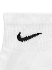 Nike White Ankle Everyday Cushioned Socks 6 Pack - Image 4 of 4