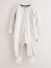 Baker by Ted Baker Neutral 3 Pack Sleepsuits - Image 3 of 10